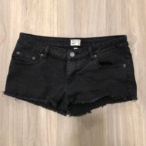 RVCA Black Jean Shorts